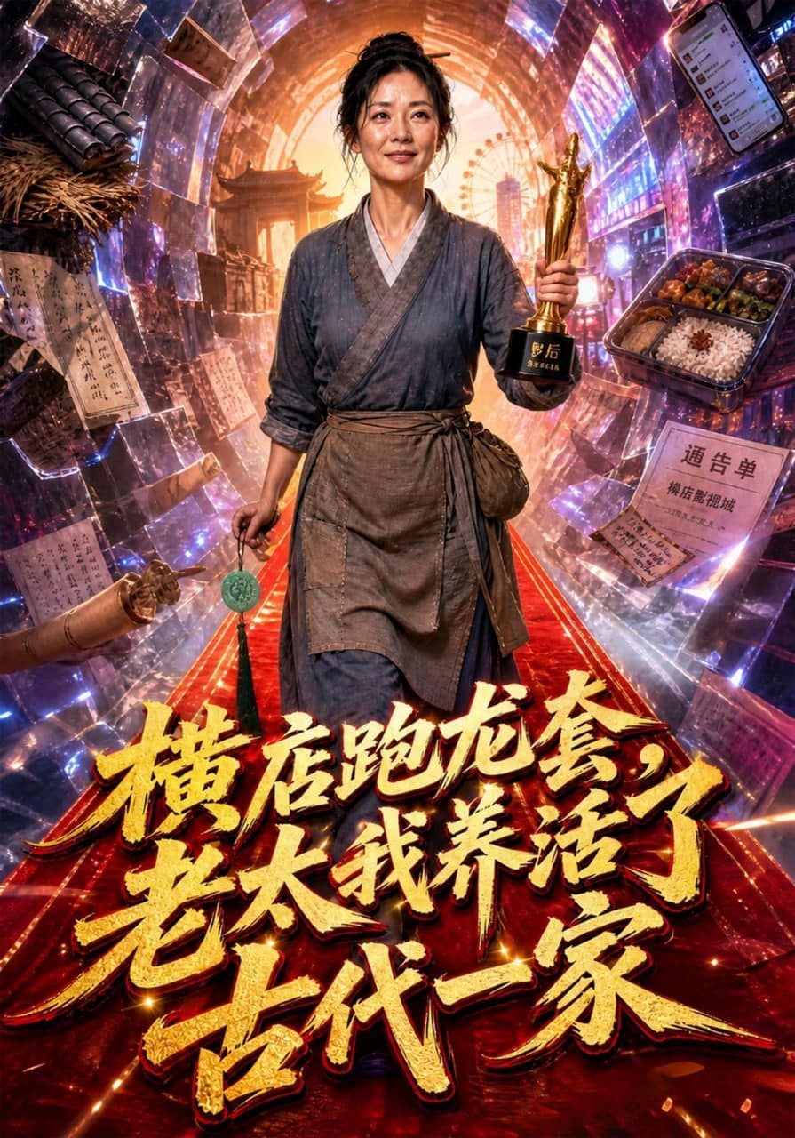 横店跑龙套，老太我养活了古代一家海报