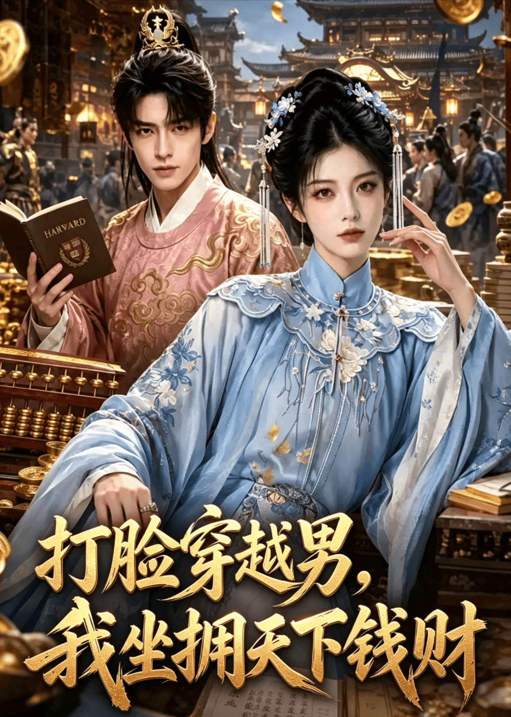 打脸穿越男，我坐拥天下钱财海报
